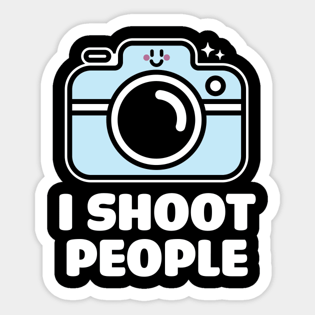 I Shoot People Cute Sticker by NQArtist